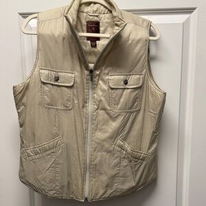 Tommy Bahama Women's Cream Golf Vest Size Large